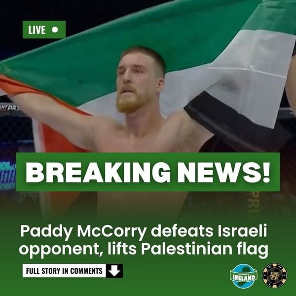 アイルランドの戦闘機Paddy McCorryは、イスラエルのShuki Farageに対する支配的な全会一致の決定勝利を確保しています