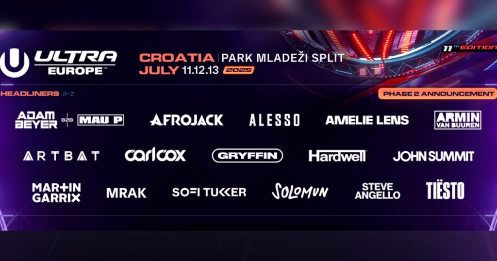 Spotify × ULTRA EUROPE 2025 フルラインナップ特集プレイリスト公開 | EDM MAXX Spotify × ULTRA EUROPE 2025 フルラインナップ特集プレイリスト公開 | EDM MAXX