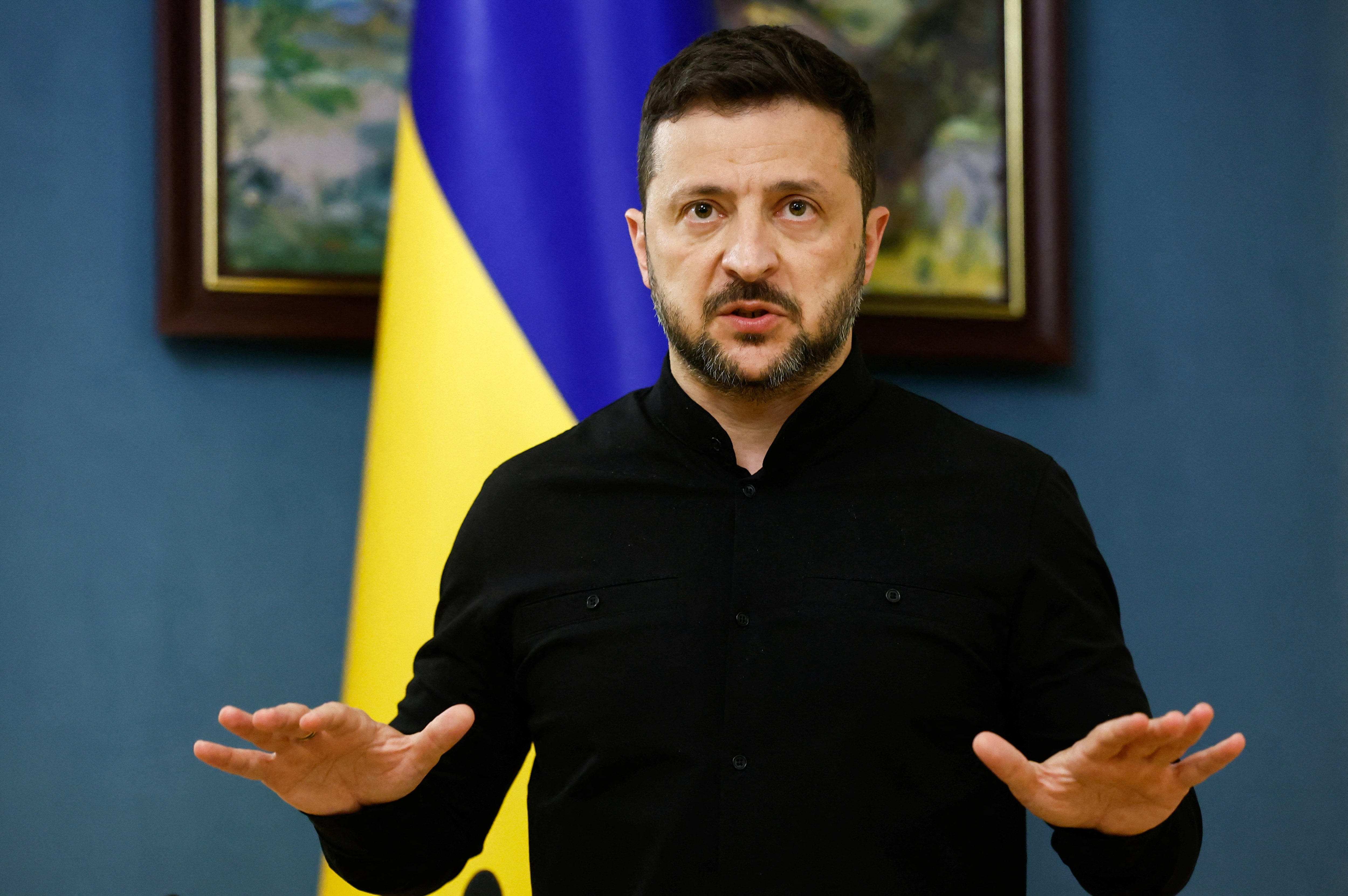 ゼレンスキー氏、世界遺産の大聖堂損傷でロシアを非難
