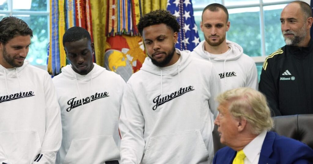 ユベントスの表現は、ホワイトハウスでトランプと出会い、イランのトランプの最後通告に住んでいます。