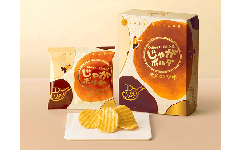 Calbee＋×東京ばな奈 じゃがボルダ 黄金コンソメ味