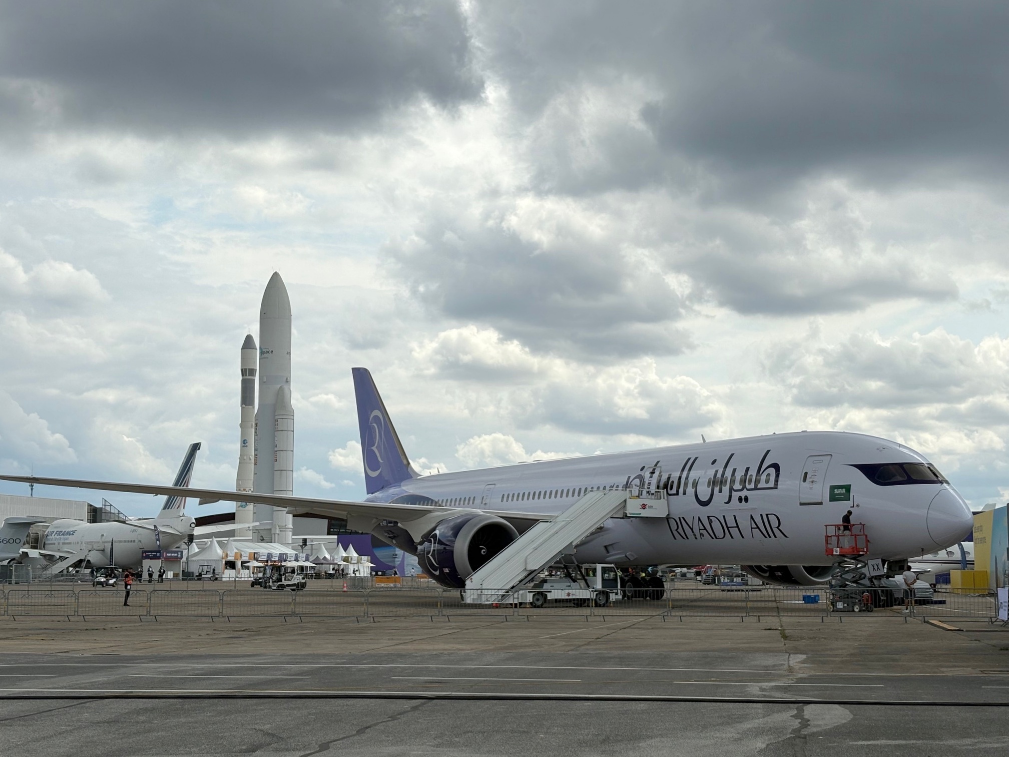 リヤド航空塗装のエアバスA321XLR