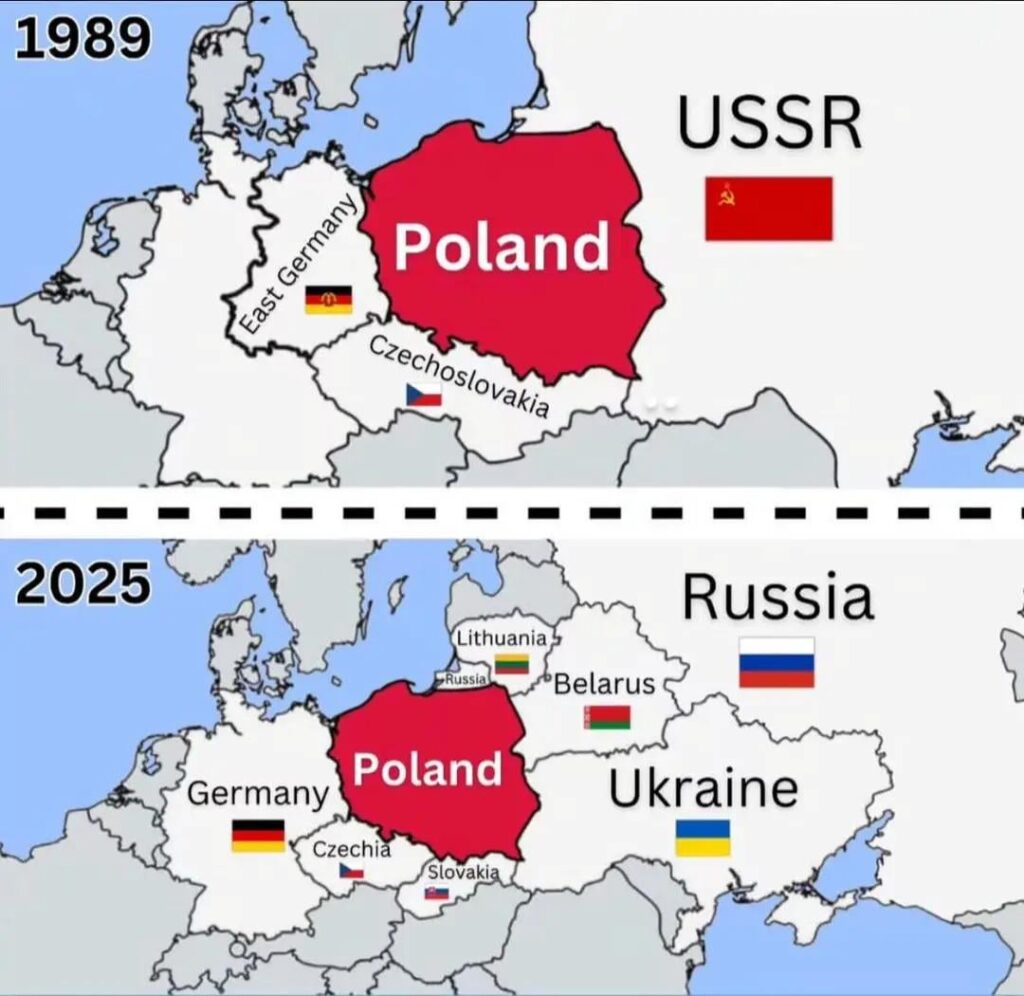 知っていましたか？ 1990年以前にポーランドに隣接する国々は今日存在しません！
