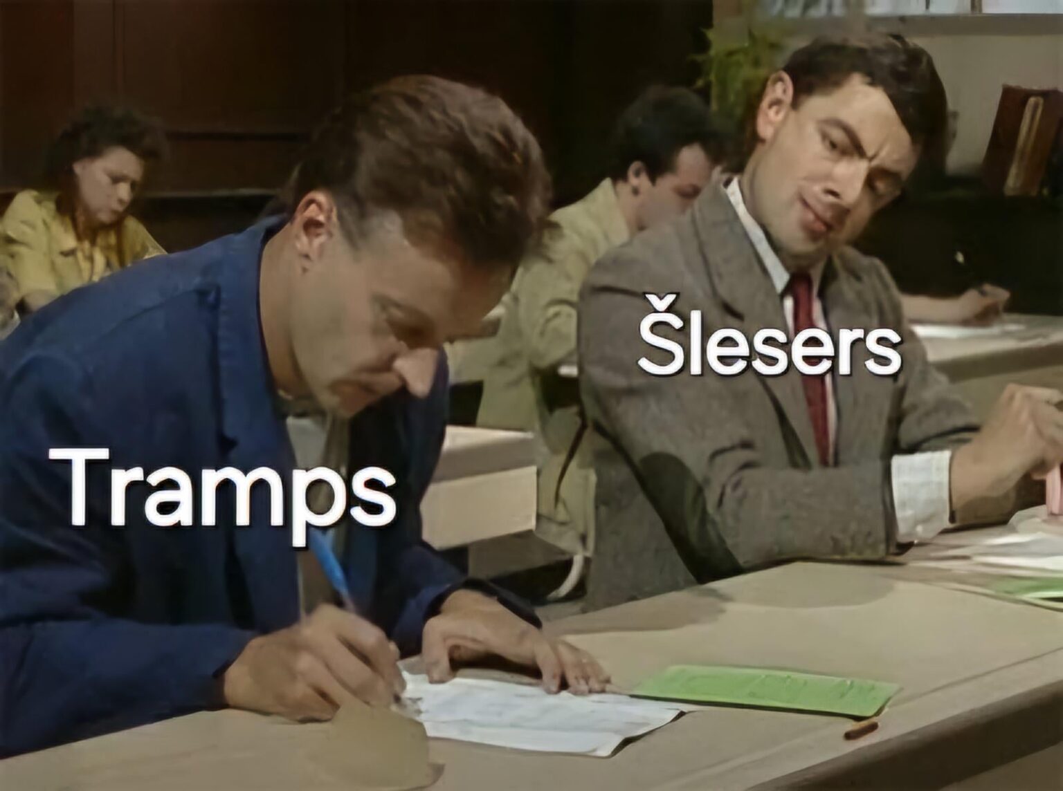 スレザーがアイデアを得ると