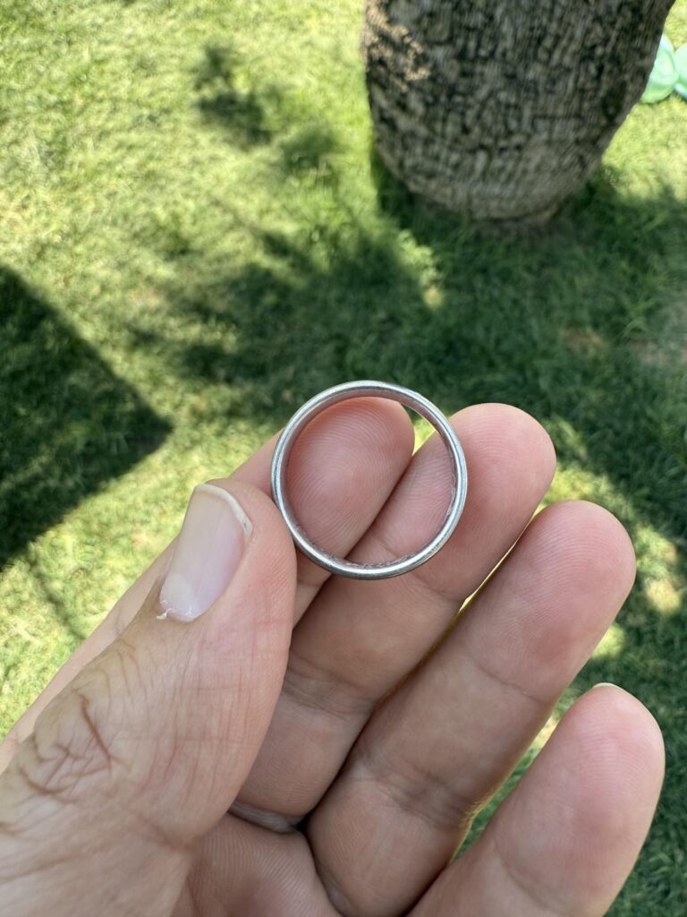 結婚指輪が見つかりました