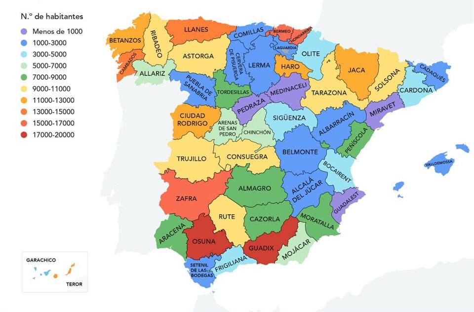 スペインの各州で最も美しい町を発見してください（そして、あなたはそれらすべてを訪問したいと思うでしょう）
