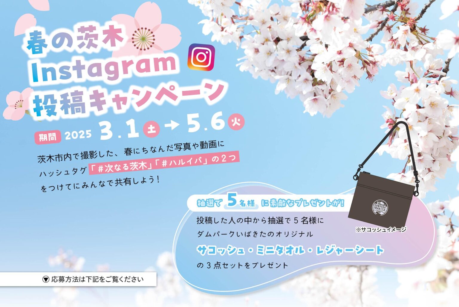 （応募は締め切りました）「春の茨木 Instagram投稿キャンペーン」を実施します！／茨木市
