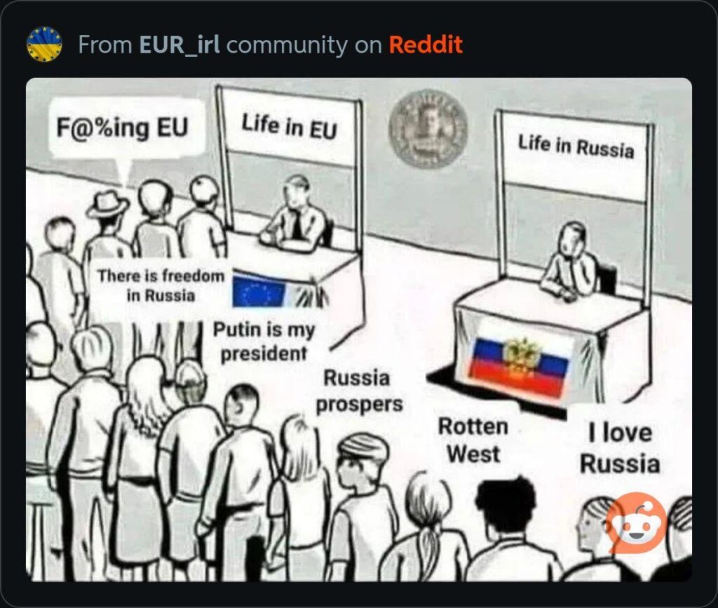 eu bad、ロシア良い…猿、一緒に：強い！