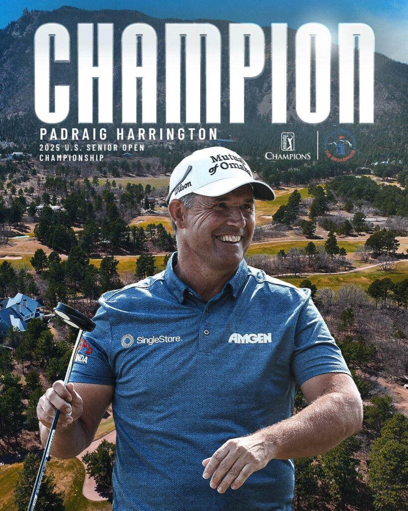 Padraig Harringtonが2025年の米国シニアオープンを獲得しました！