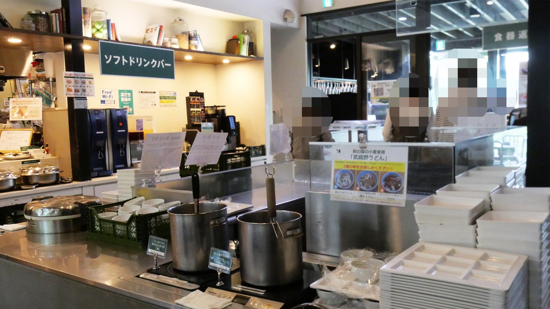 Market Terrace川越市場の森 本店：ビュッフェの様子