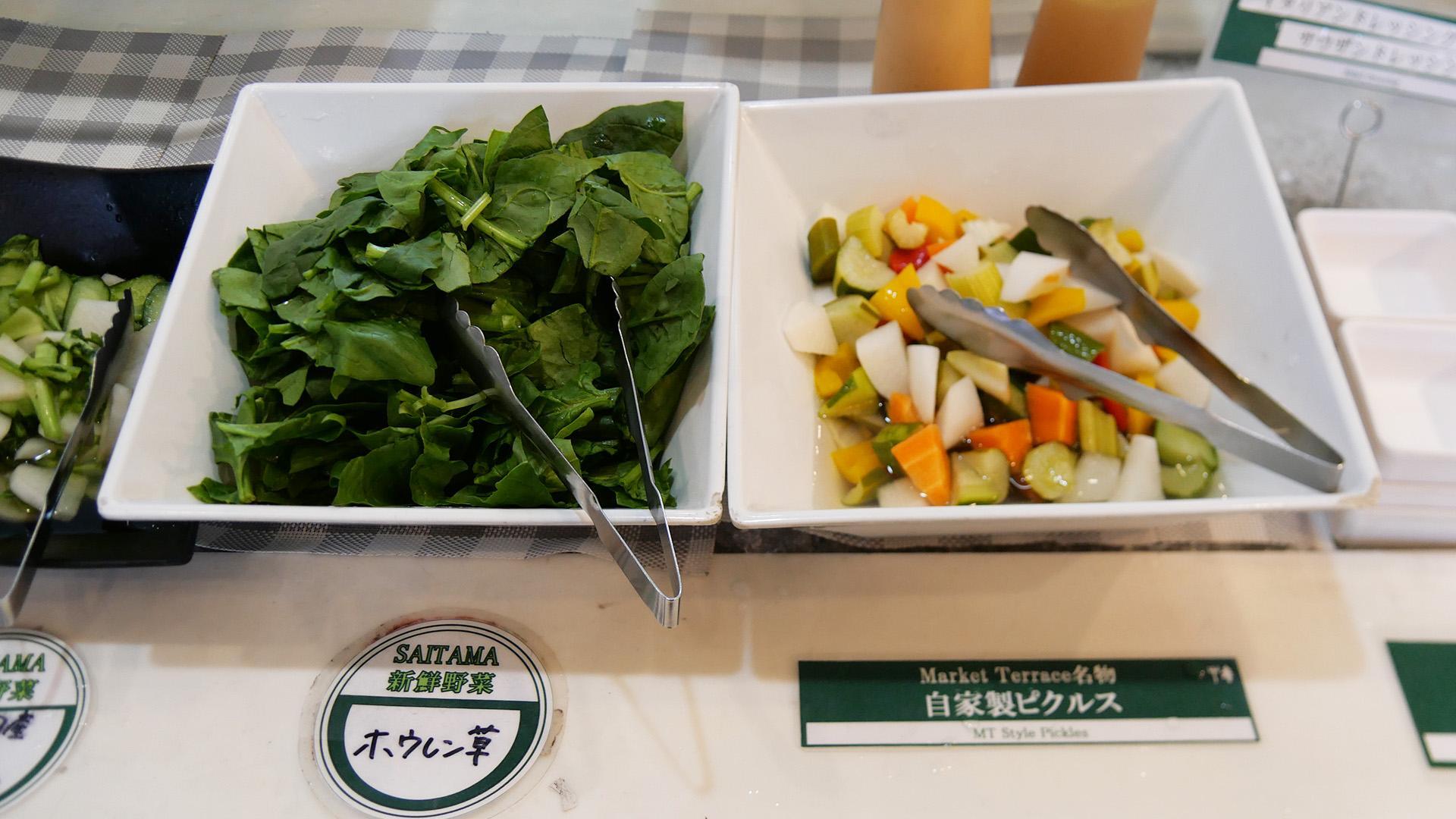Market Terrace川越市場の森 本店：Market Terrace名物「自家製ピクルス」