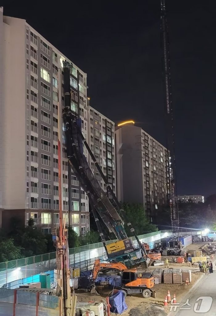 事故現場の様子＝読者提供(c)news1