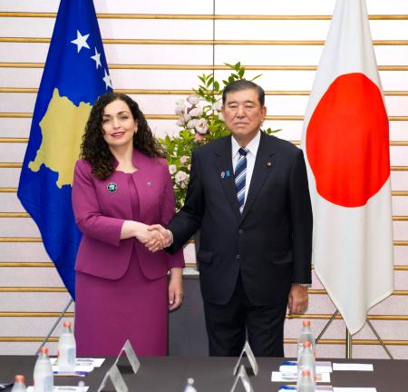 コソボのＥＵ加盟後押し 石破首相、大統領に表明 | | 全国のニュース