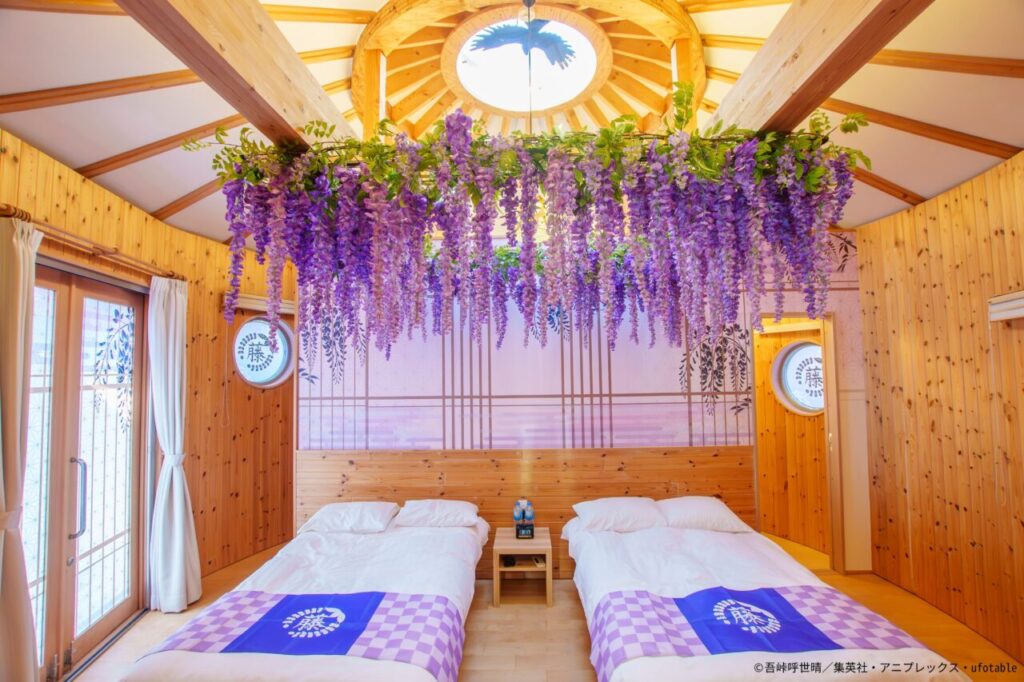 【各1室限定!予約は争奪戦!?】GRAND CHARIOT 北斗七星135°内にあるアニメ『鬼滅の刃』とコラボした期間限定のコラボルームをご紹介! | 【公式】ニジゲンノモリ 【各1室限定!予約は争奪戦!?】GRAND CHARIOT 北斗七星135°内にあるアニメ『鬼滅の刃』とコラボした期間限定のコラボルームをご紹介! | 【公式】ニジゲンノモリ