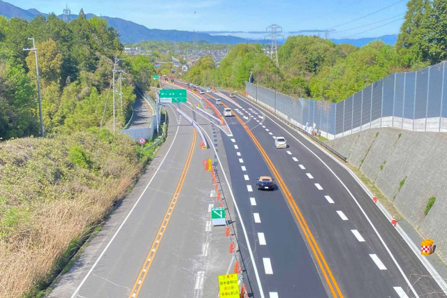 渋滞多い「湖西道路」 改良に向けて通行止めへ 今秋完成目指し4車線化工事が進む(乗りものニュース) - goo ニュース
