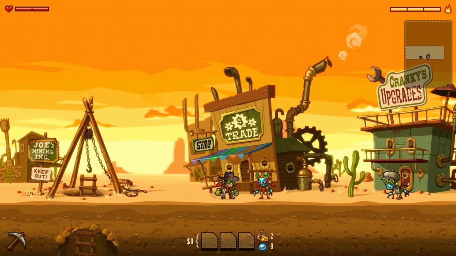 傑作採掘メトロイドヴァニア『SteamWorld Dig』Steamで期間限定無料配布中。続編も約100円セール中 - AUTOMATON