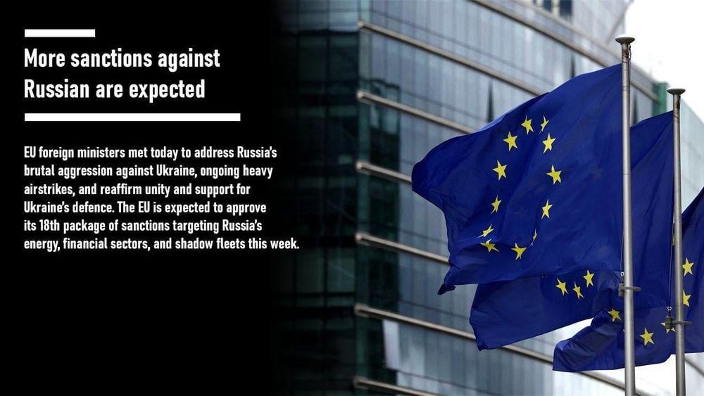 EU外務大臣は、ウクライナに対するロシアの残忍な攻撃に対処し、継続的な激しい空爆に対処し、ウクライナの防衛に対する団結と支援を再確認するために今日集まりました。 EUは、今週ロシアのエネルギー、金融セクター、シャドウ艦隊を対象とした第18回制裁パッケージを承認する予定です