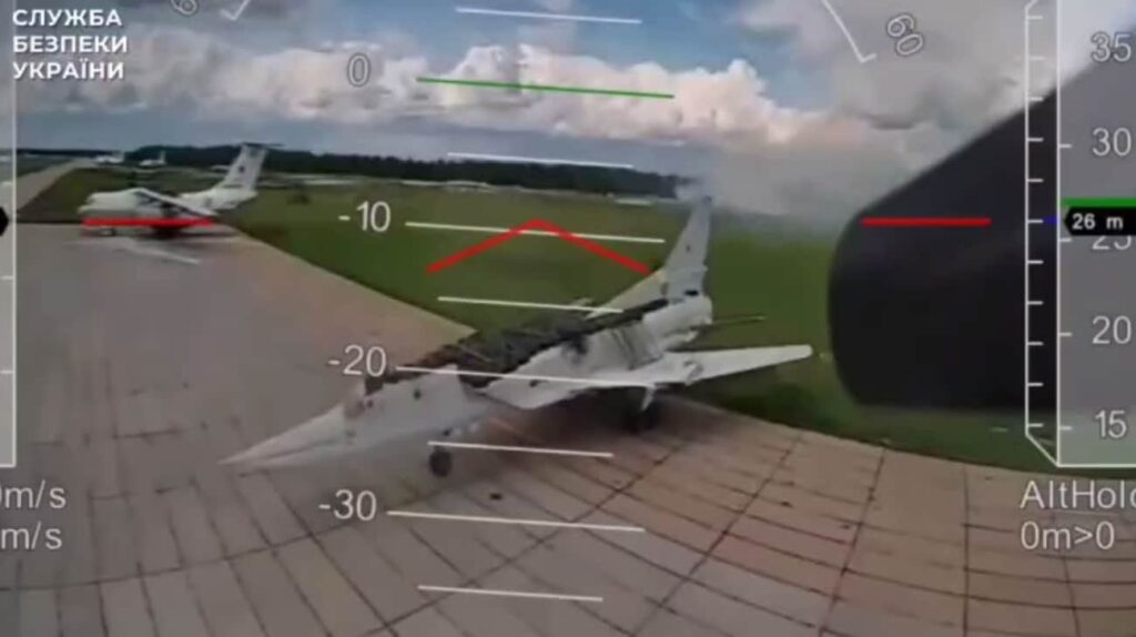 NATOはウクライナのオペレーションスパイダーのウェブを最も成功させ、ロシアの航空機の損失を推定しています