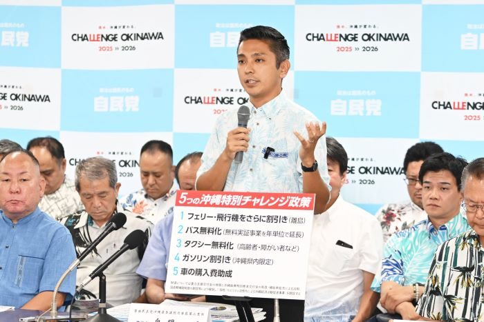 自民公認の奥間亮氏が政策発表　離島政策推進、自立型経済を目指す　参院選沖縄 - 琉球新報デジタル