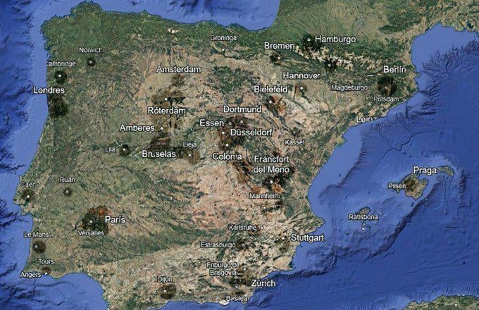 距離を半島の地図と比較するのは非常に興味深いものですが、ヨーロッパの都市とは、私たちの国は巨大であり、私たちはそれを信じていません！
