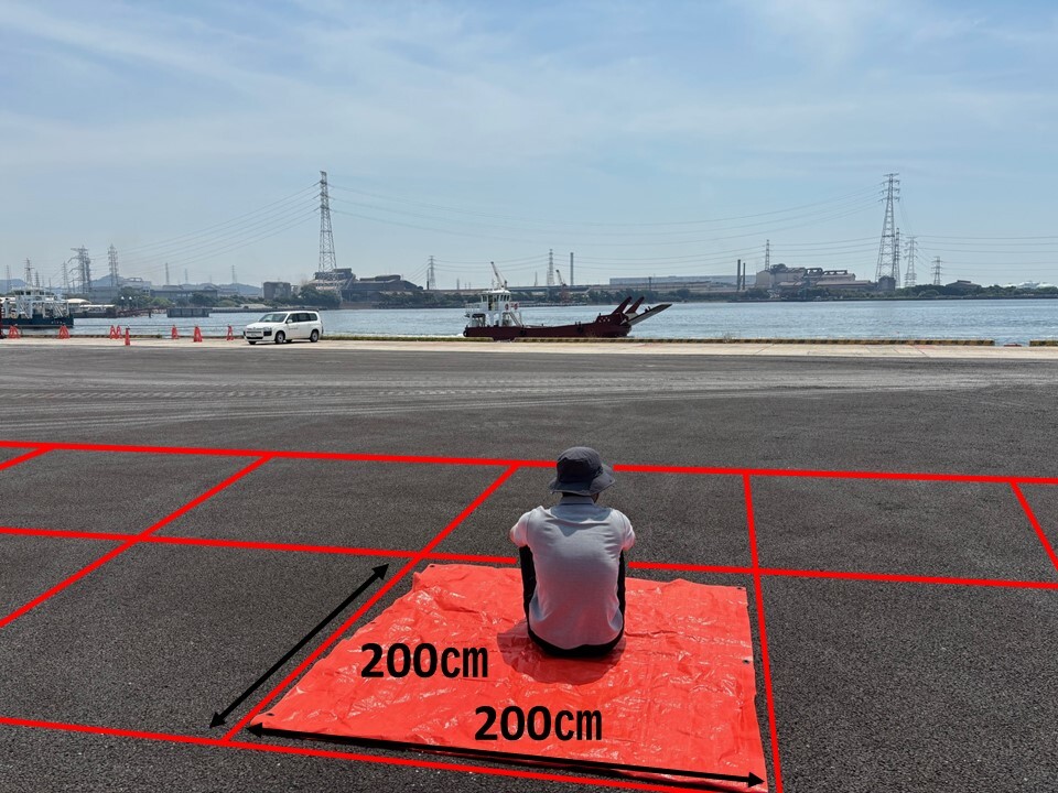 南-B　陸側マス席（4人用）