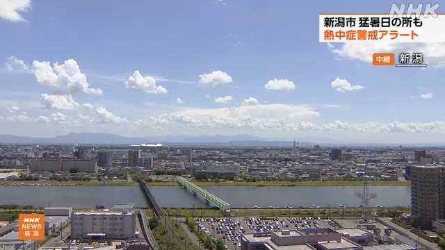 新潟市 すでに猛暑日の所も 熱中症警戒アラート 対策徹底を｜NHK 新潟県のニュース