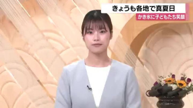 梅雨明け前だが…各地で真夏日 子どもたちは七夕にふるまわれたかき氷に笑顔