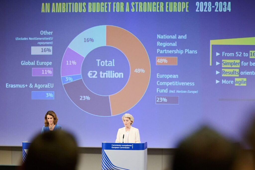 ＥＵが大幅増額の次期７カ年予算案を発表、ドイツは即座に拒否 - Bloomberg
