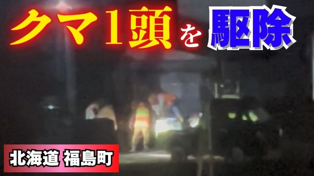 【ヒグマ速報】体重218キロ体長2メートル8センチのクマ1頭をハンターが銃で駆除―年齢は推定で8〜9歳…午前3時30分ごろに住宅街で〈12日未明に新聞配達員の男性が襲われ死亡…同一個体か〉北海道福島町