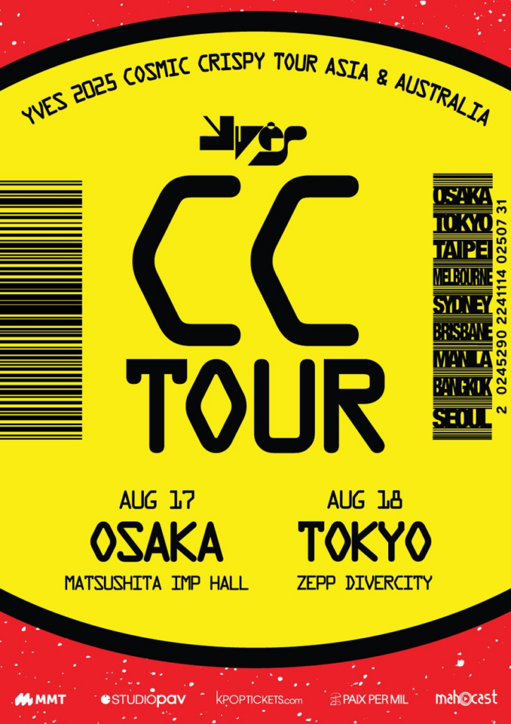 【チケット絶賛発売中】YVES 2025 COSMIC CRISPY TOURASIA & AUSTRALIA in JAPAN