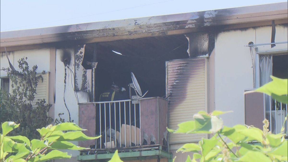 【速報】アパート火災　焼け跡から性別不明の遺体を発見　北九州市八幡西区