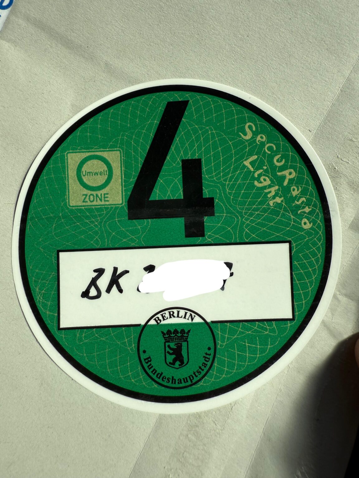 環境ステッカーはベルリンでのみ機能しますか？