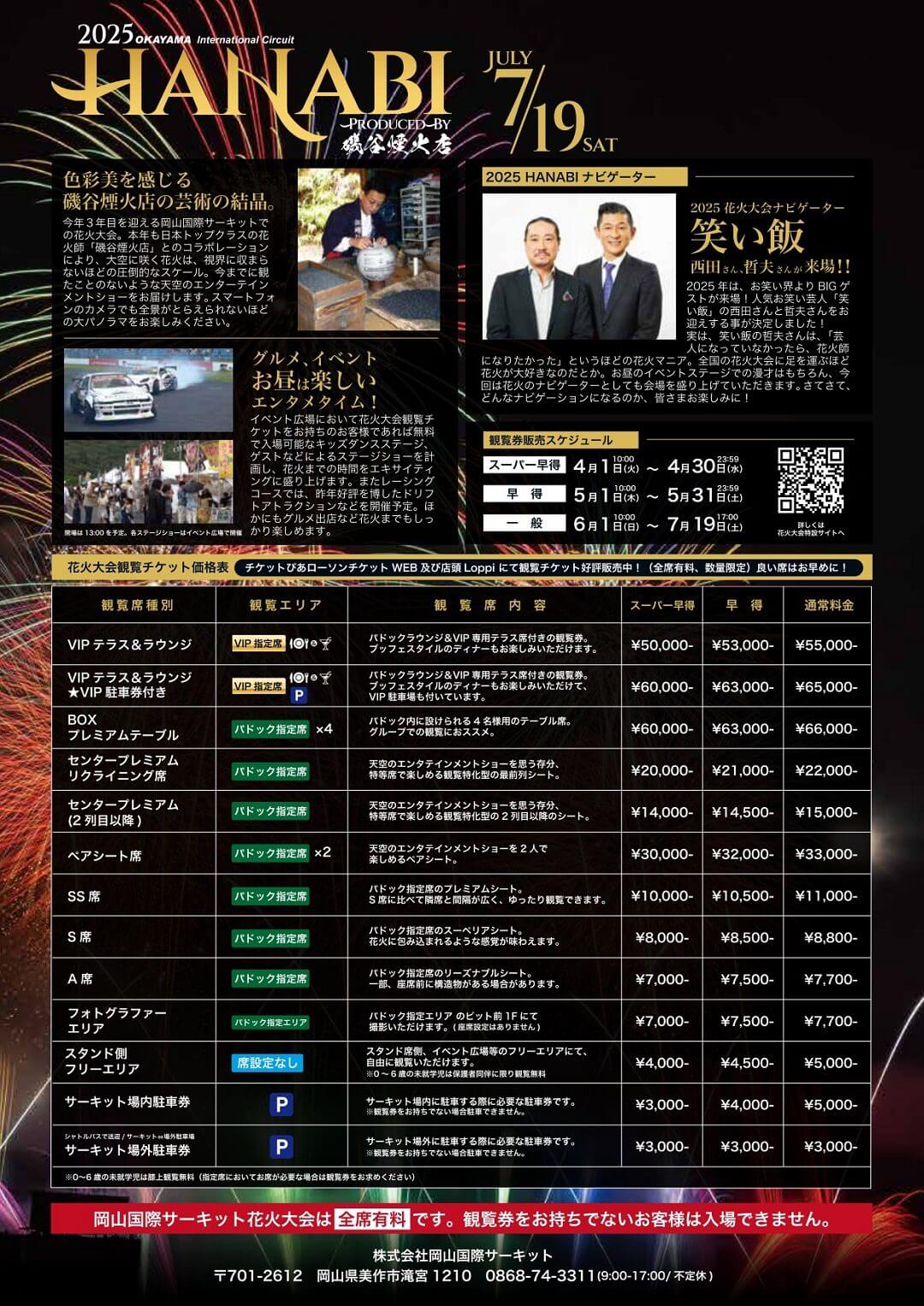 2025 岡山国際サーキット花火大会 produced by 磯谷煙火店