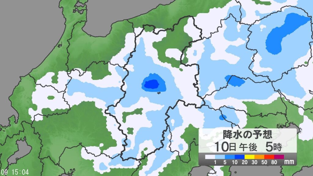 「警報級の大雨」の可能性 大気の状態が非常に不安定 長野県内の24時間予想降水量は中部・南部120ミリ、北部100ミリ（10日午後6時まで 多い所で）（NBS長野放送） - Yahoo!ニュース - Yahoo!ニュース