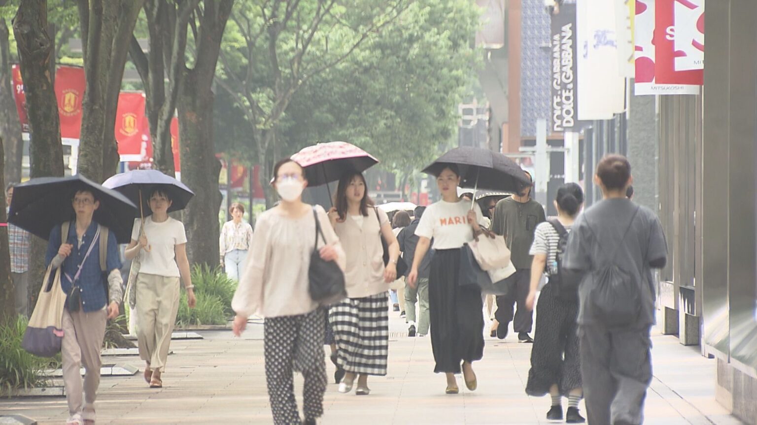 急な雨に注意…9日も名古屋等で予想最高気温35度と東海3県は厳しい暑さに 愛知と三重に熱中症警戒アラート（東海テレビ） - Yahoo!ニュース