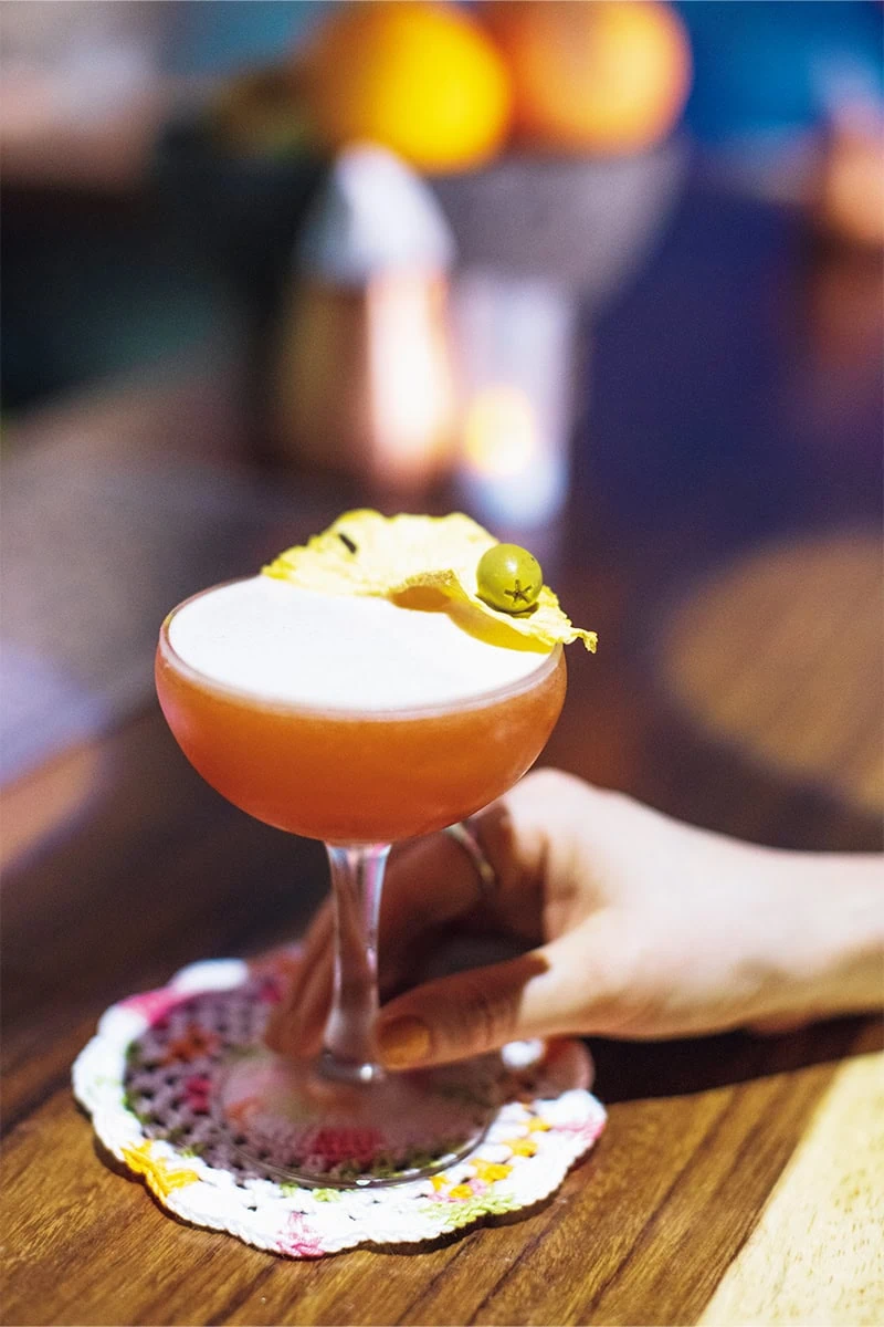 メキシコのリキュール「メスカル」を使ったカクテル。