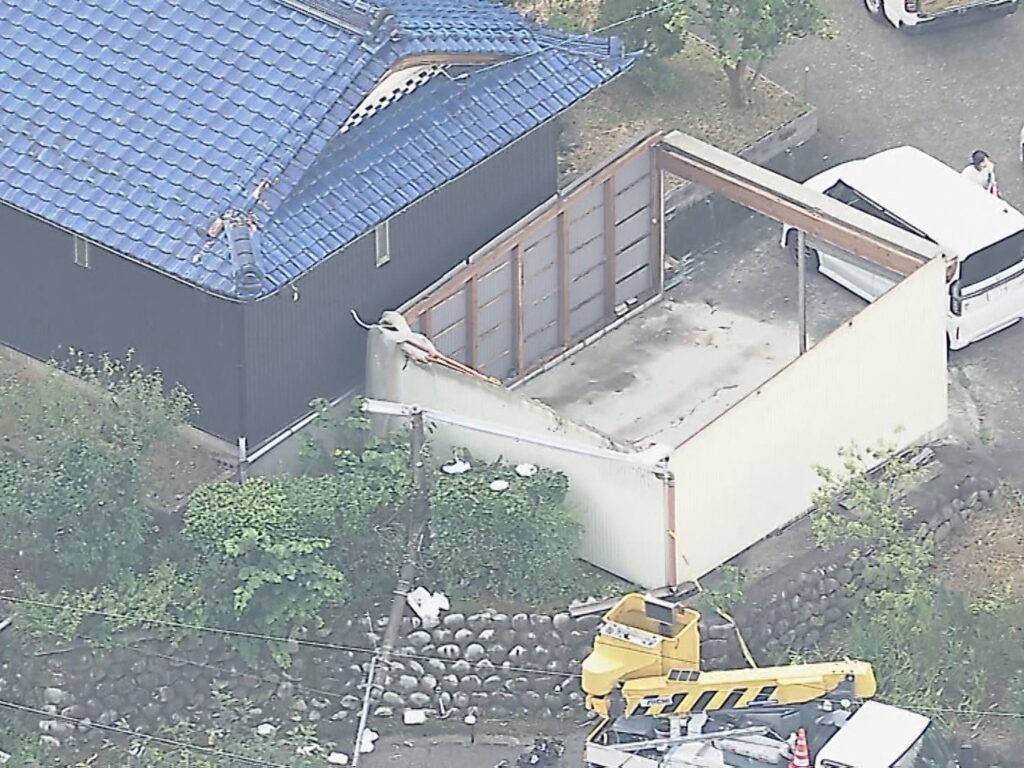 岐阜で屋根や電柱壊れる突風か…東海地方は引き続き大気が非常に不安定 田原市では7月観測史上最多の激しい雨（東海テレビ） - Yahoo!ニュース