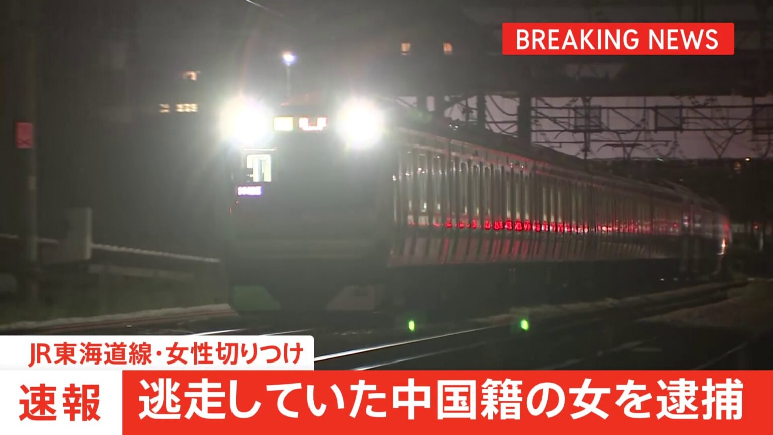 JR東海道線・女性切りつけ事件　逃走していた中国籍の女を逮捕　「弁護士と相談してから話します」と認否を留保　神奈川県警（TBS NEWS DIG Powered by JNN）