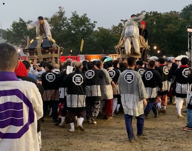 松山秋祭り鉢合わせ