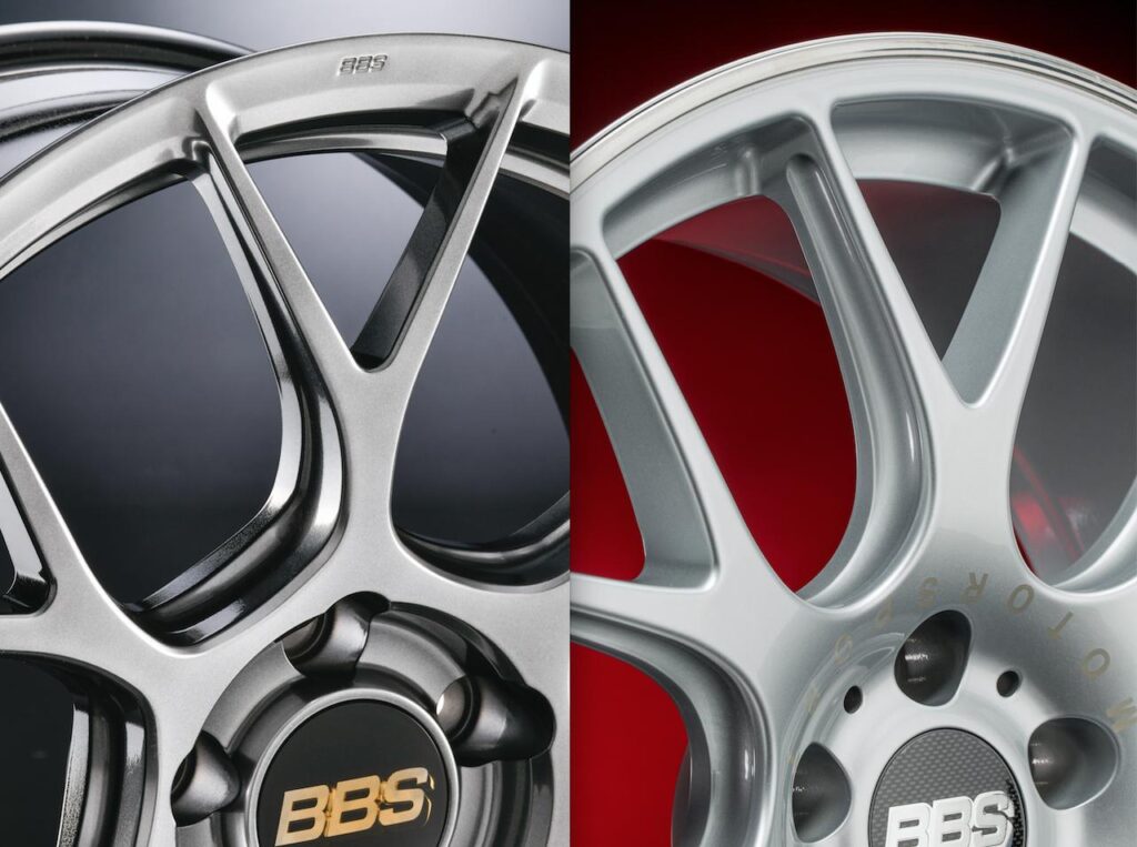 画像: RE-V7 ◎ BBS Japan 鍛造らしいエッジの利いた存在感。スポーク部がより細身で、全体的に足が長く見える。