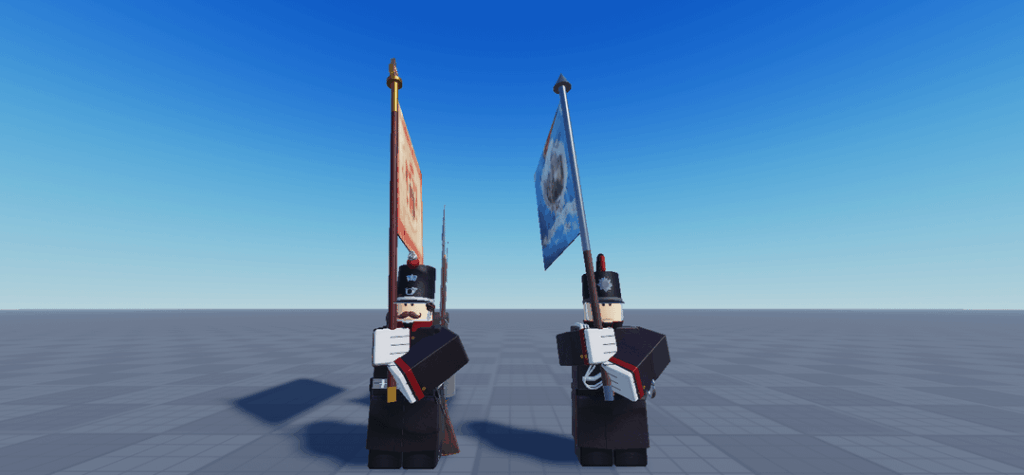 l陸軍の旗の担い手とバンド・フラッグ・ベアラーの両方のリヒテンシュタインの担い手を作った