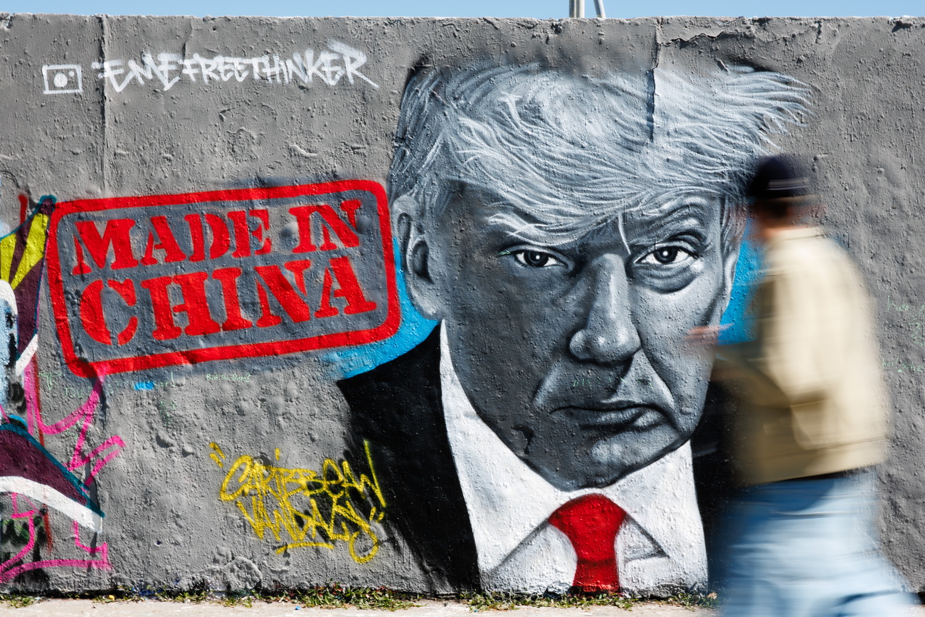 ドナルド・トランプ氏の壁画