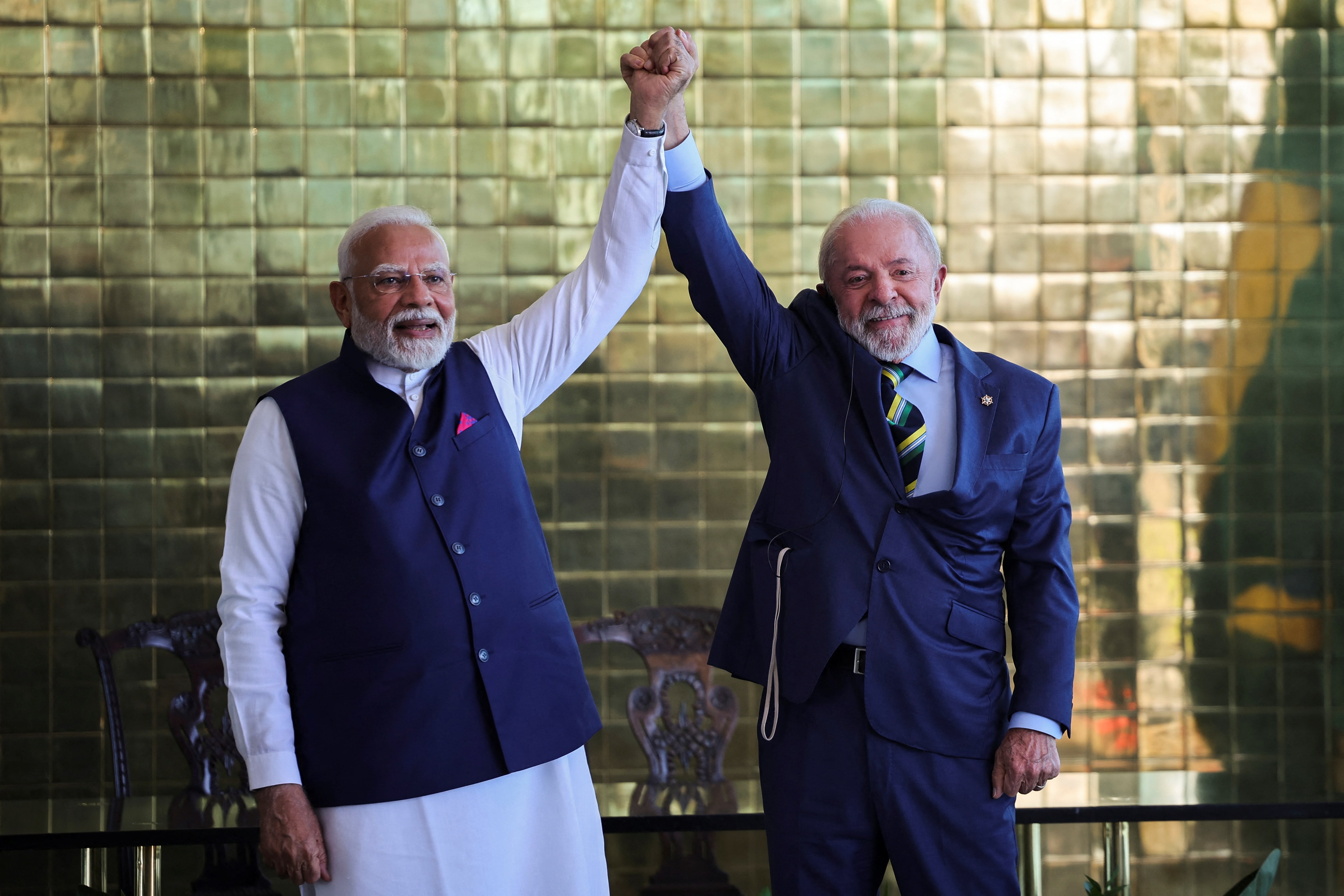 ブラジル大統領、インドとの貿易額3倍に　モディ首相と会談