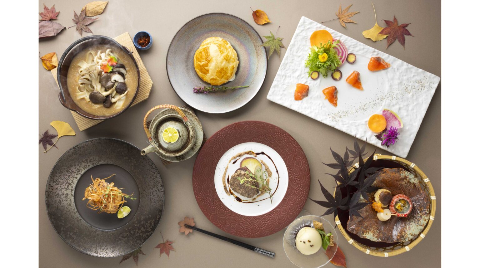 富士マリオットホテル山中湖 全皿に茸を使用した、香り高い秋ディナーコースを楽しむ 「Terroir Yamanashi ～Fragrant Champignon～」を発売
