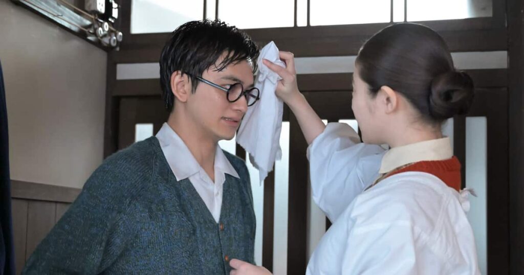 朝ドラ「あんぱん」7月31日第89回【あらすじ】中目黒で同居始めたのぶ（今田美桜）＆嵩（北村匠海）にとんだ邪魔？世良（木原勝利）が… - イザ！