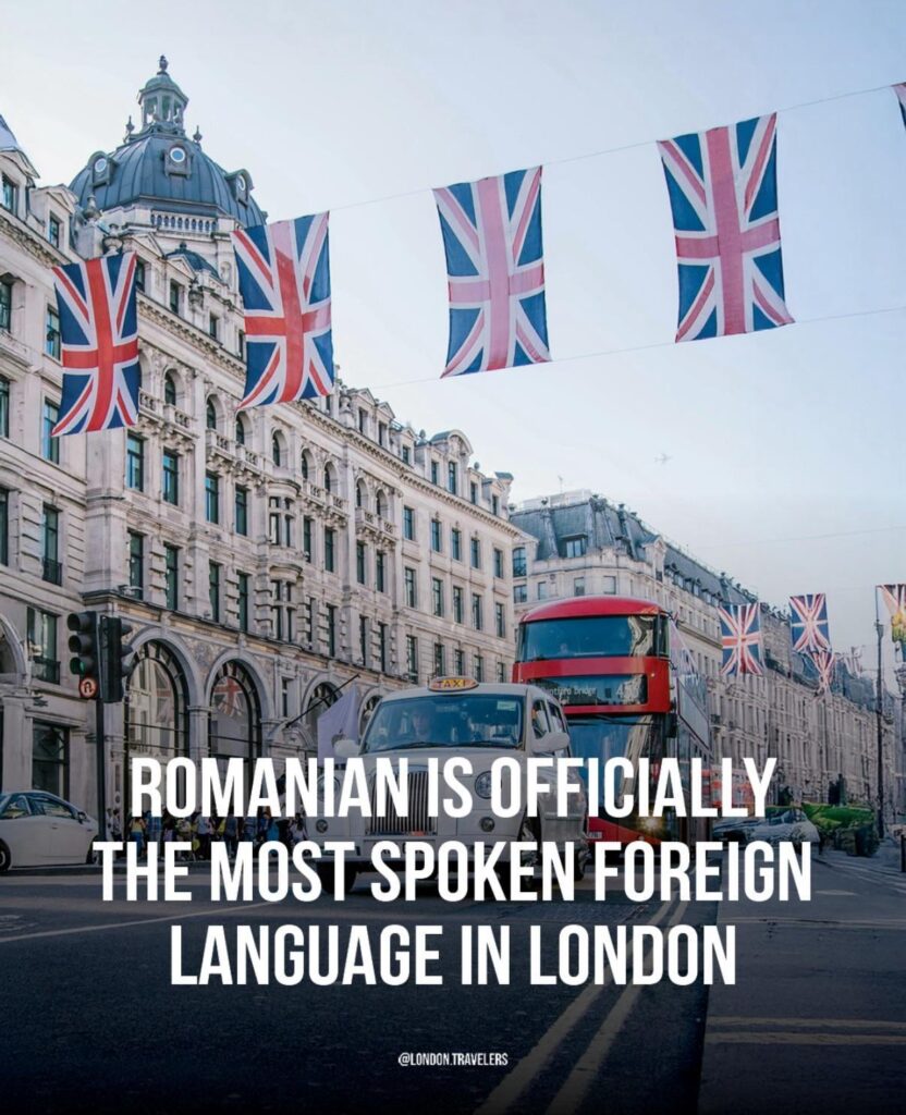 ルーマニア語はロンドンで最も話されている外国語になりました