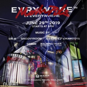 韓国やアメリカでのイベントを大成功に収めたパーティーブランド EVRYWHREがついに日本上陸!