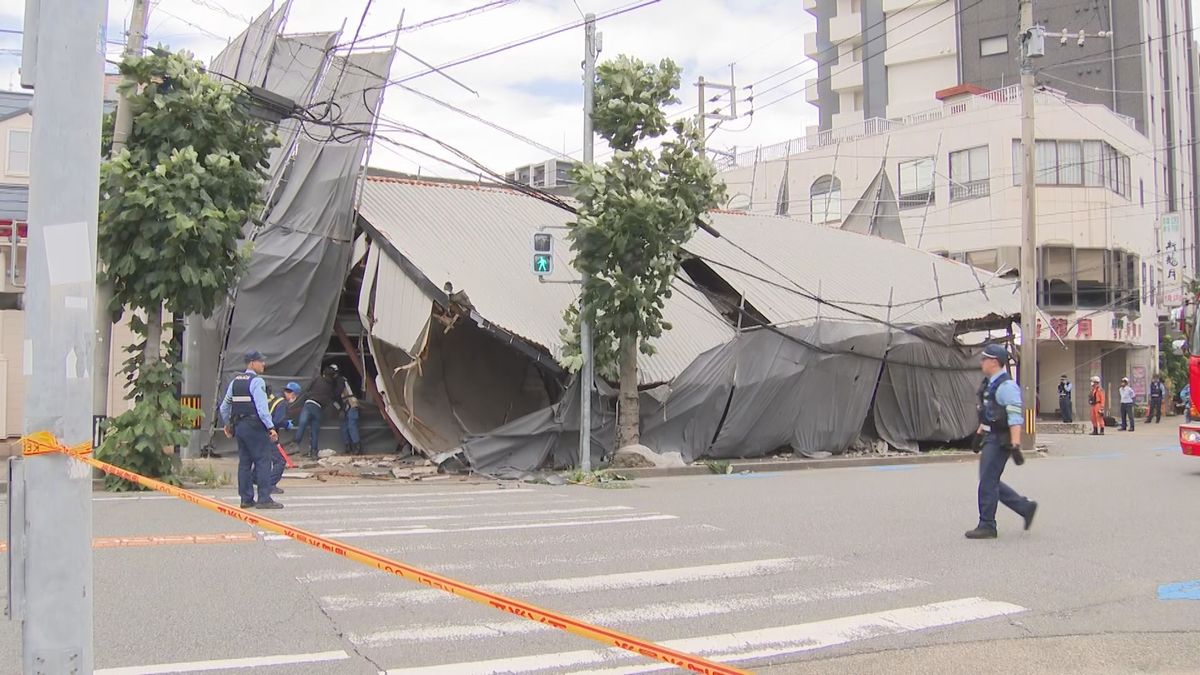 【速報】「解体工事中の建物が倒壊」搬送された男性は計4人に　うち1人は通行人　作業員2人が意識なし　福岡・久留米市