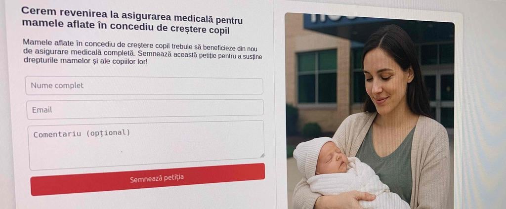 CCCの母親が健康に保険をかけ続けるための請願。
