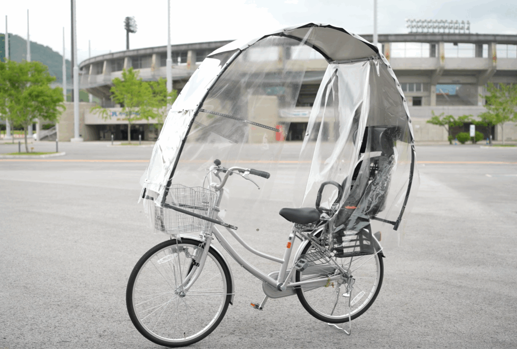 自転車用の屋根「雨よけ日よけドーム」を開発しました (2025年7月9日) - エキサイトニュース